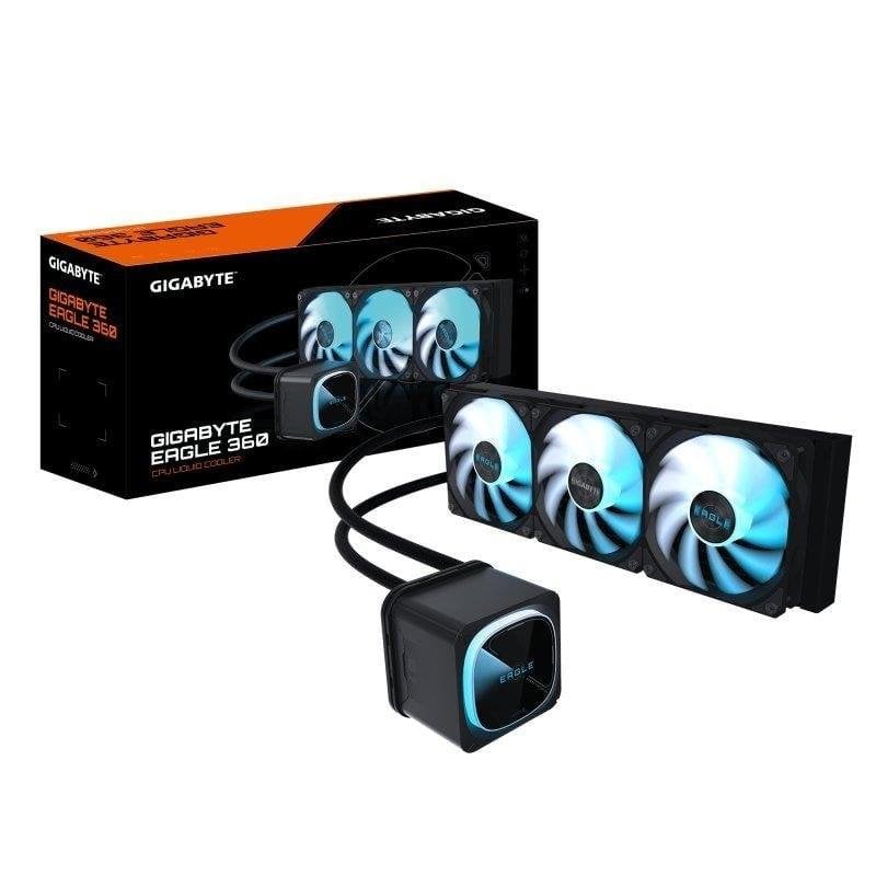 Refrigeración Líquida Gigabyte Eagle 360 394mm 3 Ventiladores ARGB LCD