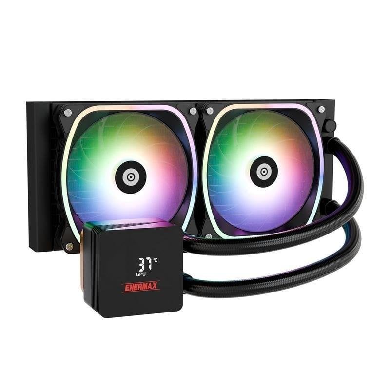 Refrigeración líquida CPU ENERMAX AQUAFUSION II 240 mm 2x FAN ARGB TDP 360W+ Intel AMD display app