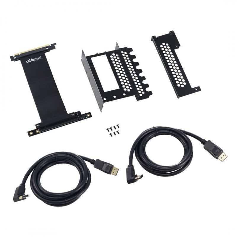 CableMod CM-VPB-2DK-R support vertical pour carte graphique avec riser PCIe