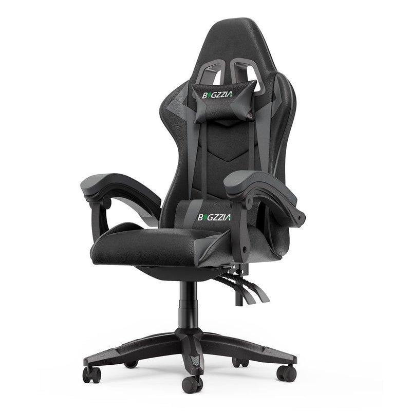 Sedia gaming Naspaluro ergonomica in pelle sintetica con supporto lombare, reclinabile