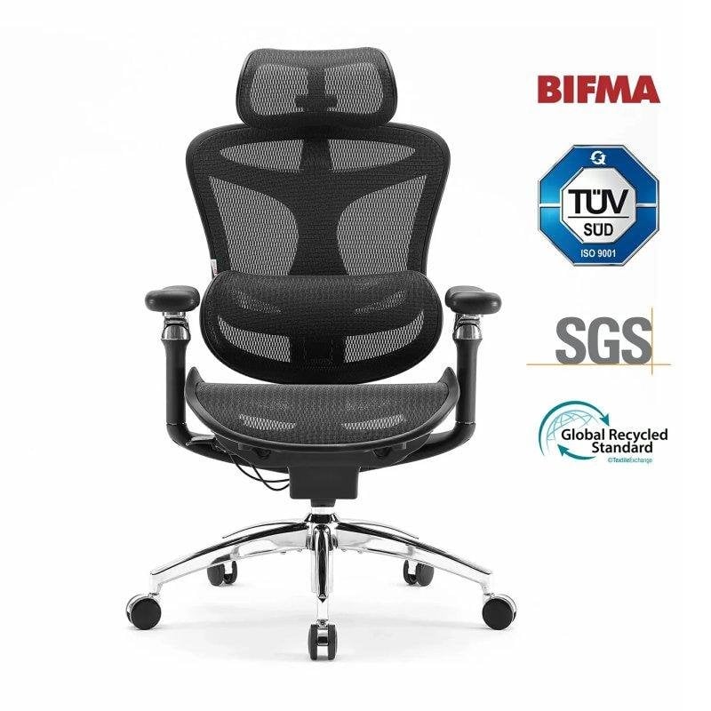 Silla de Oficina Ergonómica Sihoo Doro C300 Pro Soporte Lumbar Ajustable Reposabrazos 6D Reposacabezas 3D