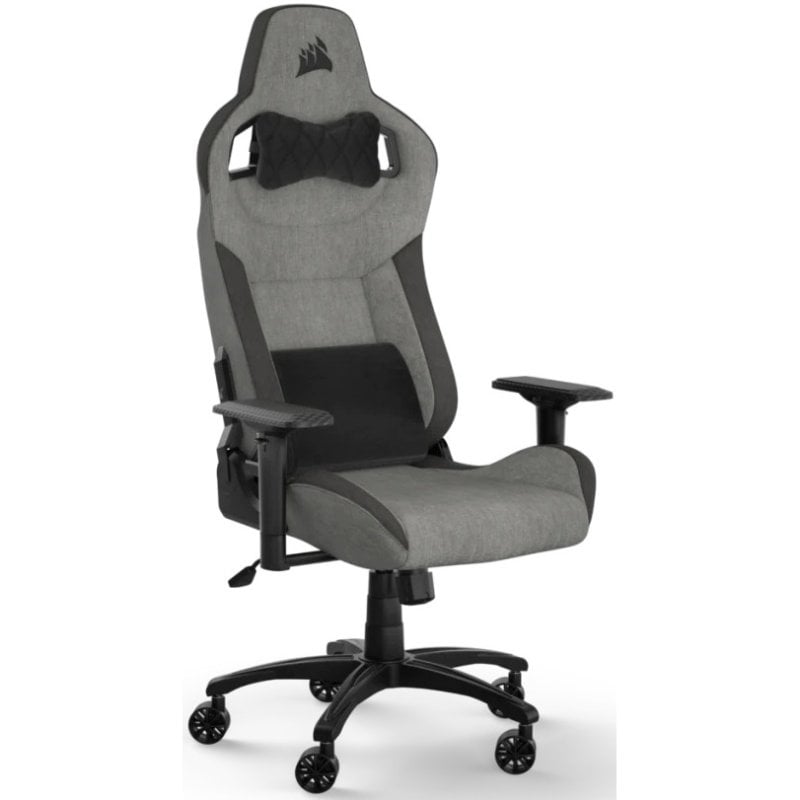 Corsair T3 Rush Silla Gaming con Cojín y Almohada Cervical Negra/Gris