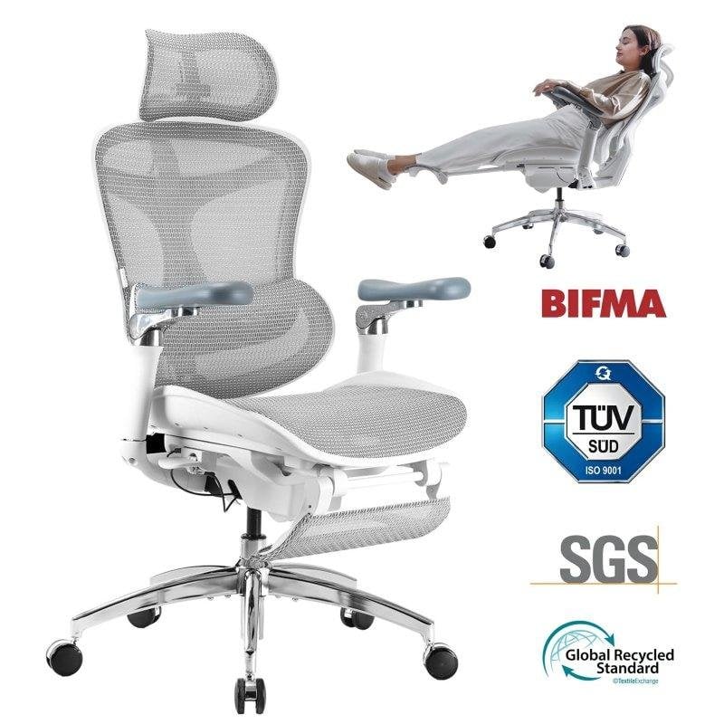 Sedia da ufficio ergonomica Sihoo Doro C300 Pro JT con poggiapiedi estensibile