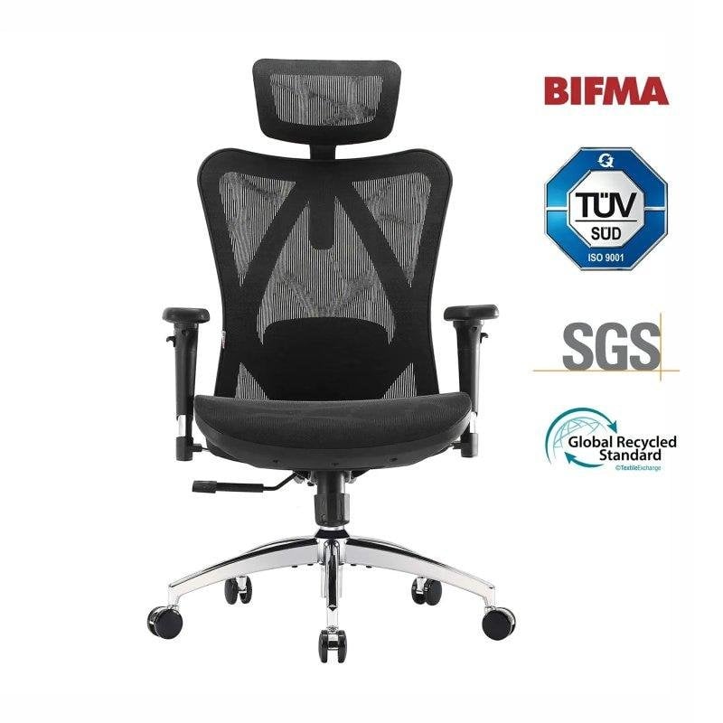 Silla Ergonómica Sihoo M57 Reposabrazos 3D Soporte Lumbar Ajustable Malla