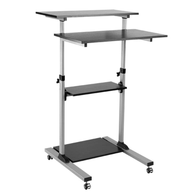 Scrivania rettangolare LogiLink BP0070 con ruote e altezza regolabile