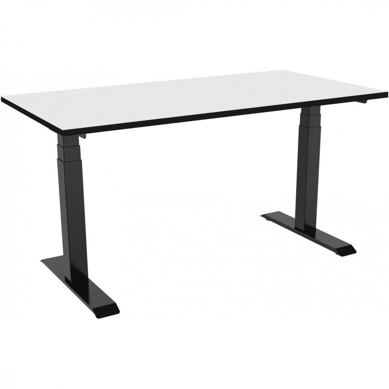 Bureau électrique réglable en hauteur Celexon eAdjust-58123 125x75cm blanc/noir