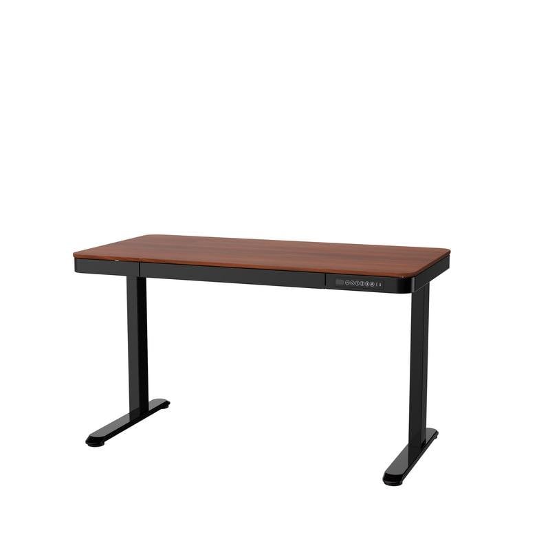 Activejet ET119W-C Electric Height-Adjustable Desk 140x70 cm Black/Walnut