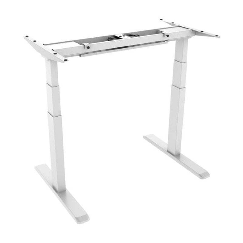 Kimex piètement de bureau motorisé connecté réglable en hauteur 62-128 cm blanc