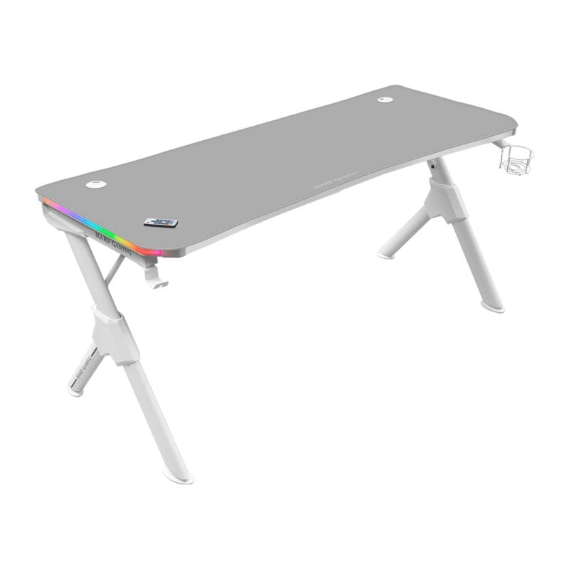 Mars Gaming MGD140 RGB Mesa Gaming 140x60cm Blanca
