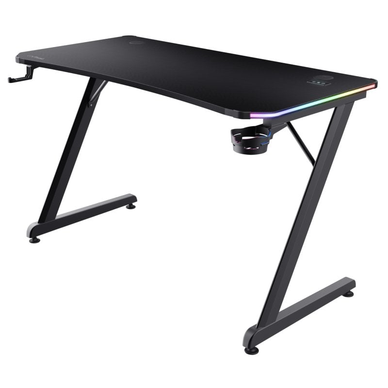 Trust GXT 709 LUMINUS Scrivania gaming RGB nera 120x60cm