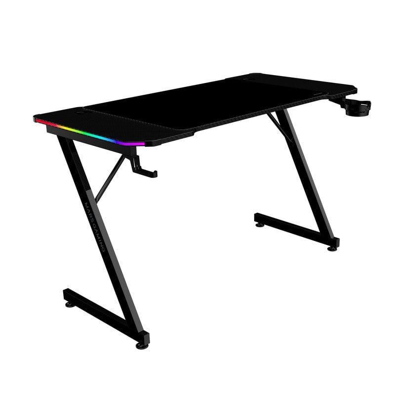 Mars Gaming MGD-X120RGB Ergonomic ARGB Desk Remote Control XXL Mouse Pad External Holders 120x60cm Black