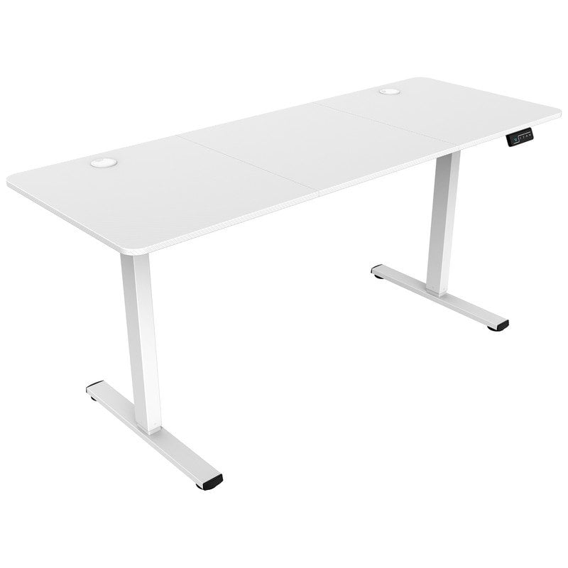 Mars Gaming Mgd-ergopro160 Bureau électrique réglable en hauteur 73-118cm fibre de carbone et acier 160x60cm blanc