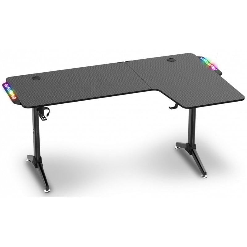 Spirit of Gamer Headquarter 600 RGB-Gamingtisch, Schwarz