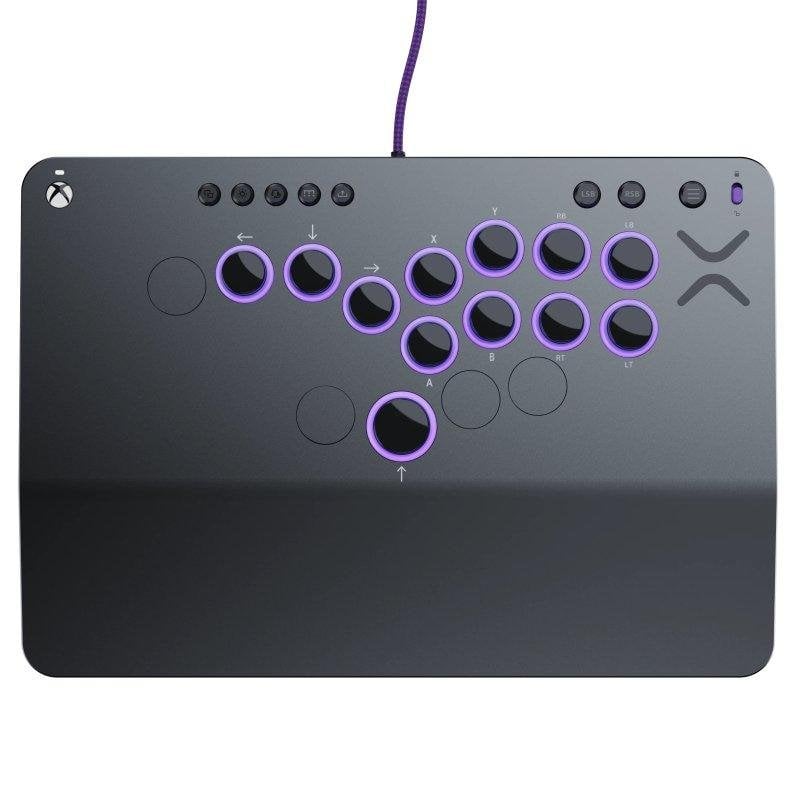 Fightstick PDP Victrix Pro KO Leverless 16 Botones RGB Gris USB Series X PC