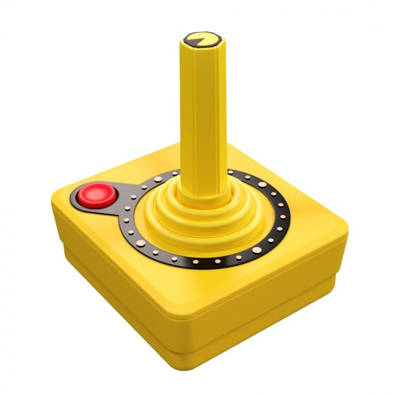 Atari CX40+ wireless joystick, Pac-Man edition, yellow