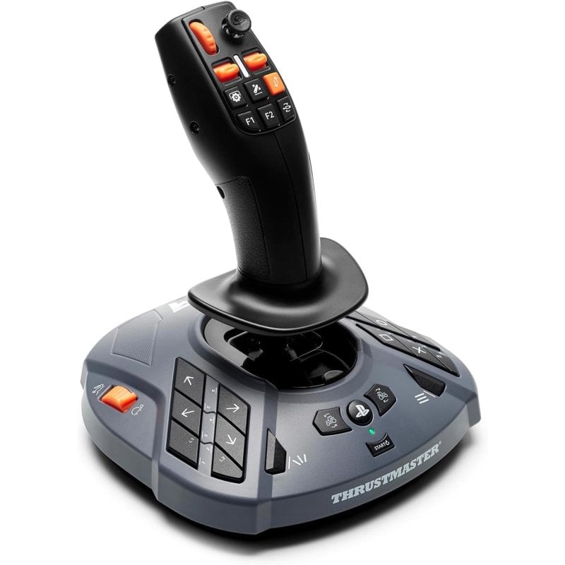 Joystick Thrustmaster SimTask FarmStick Precisión H.E.A.R.T Ambidiestro 33 Botones PS5/PC