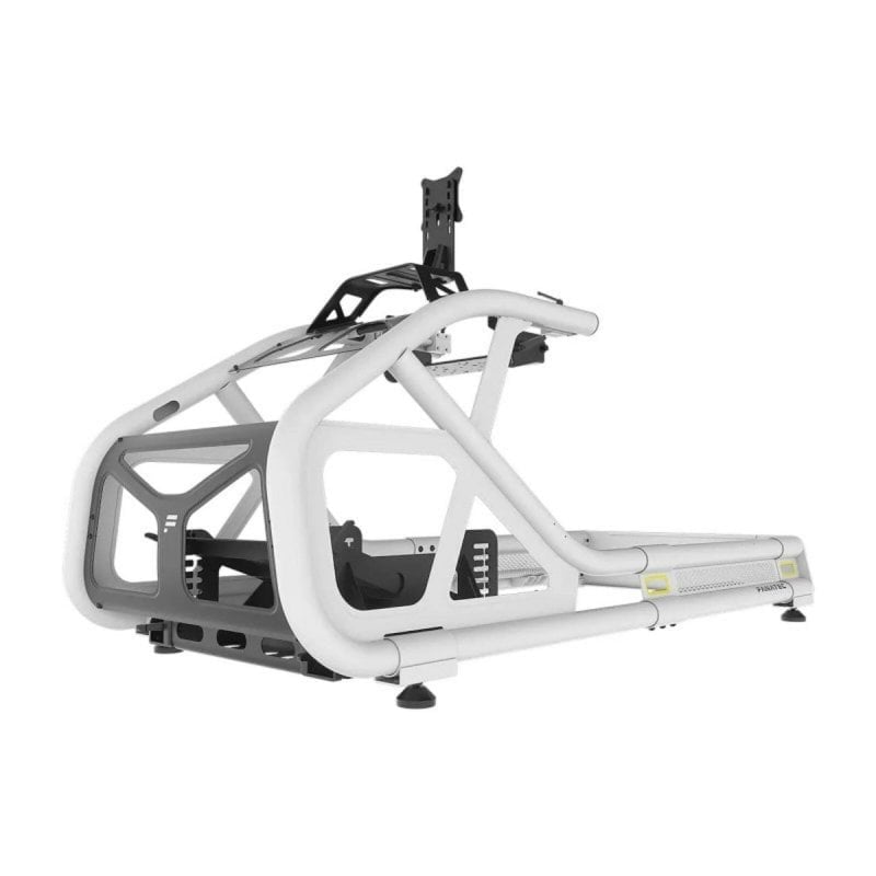 Cockpit Fanatec ClubSport GT Simulación Carreras Acero Ajustable Monitor VESA Blanco Bundle