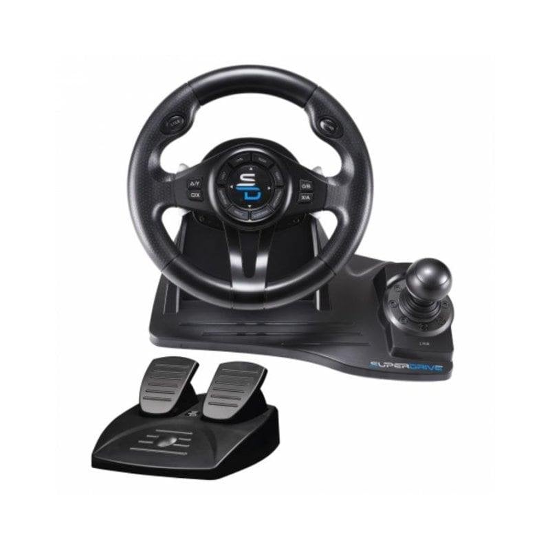 SUBSONIC GS550 Simulation Steering Wheel with Pedals and Shifter, 270°, Multiplatform