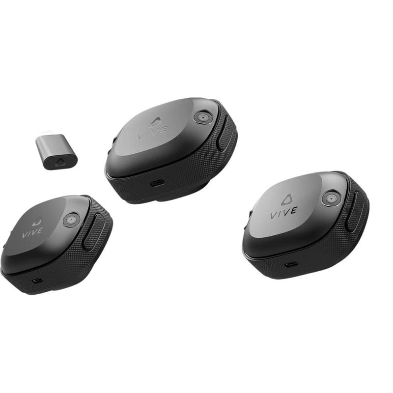 HTC VIVE Ultimate Tracker 3+1 Kit sans fil, autonomie 7 h, fixation à démontage rapide