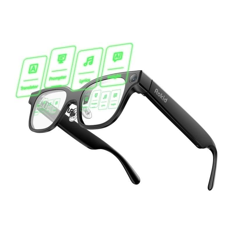 Rokid Smart Glasses, Augmented Reality, Dual Optical Display, Integrated Camera, AI-Powered Hands-Free Interaction