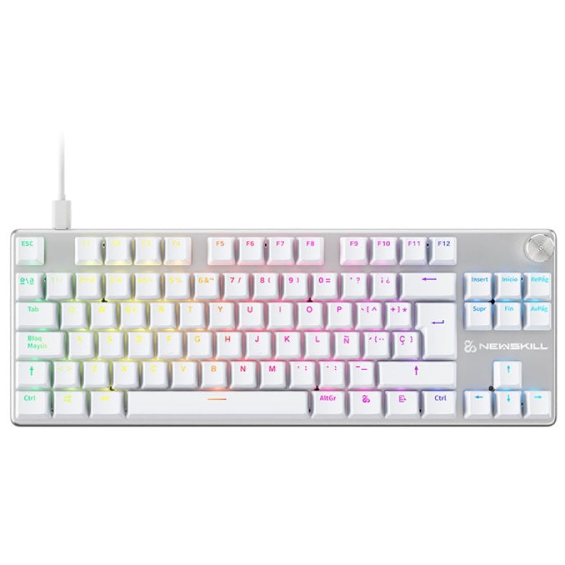 Newskill Serike V2 TKL Teclado Gaming Mecánico RGB Blanco NewSwitch Red