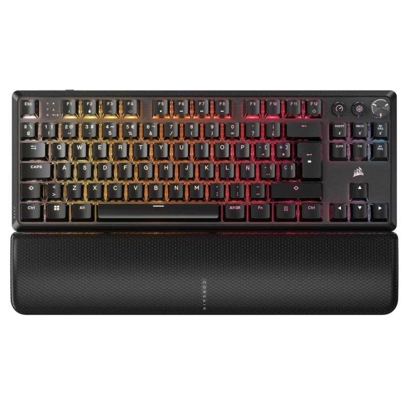 Corsair K70 CORE TKL Teclado Mecánico Gaming Inalámbrico RGB Switch MLX Red V2 Negro