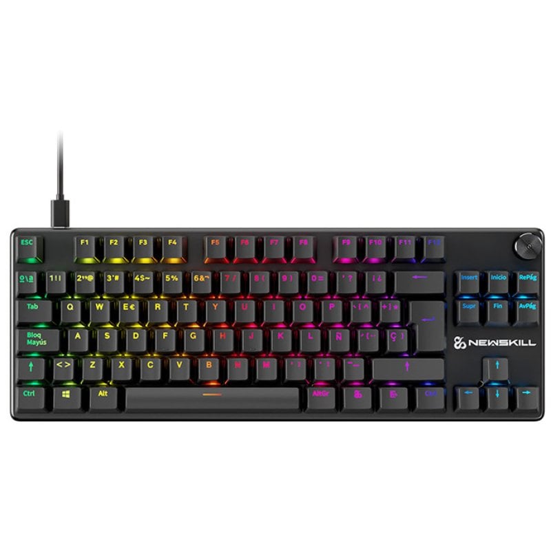 Newskill Serike V2 TKL Teclado Gaming Mecánico RGB Negro NewSwitch Red