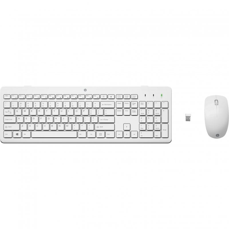 HP 230 Combo Teclado y Ratón Inalámbricos Blanco