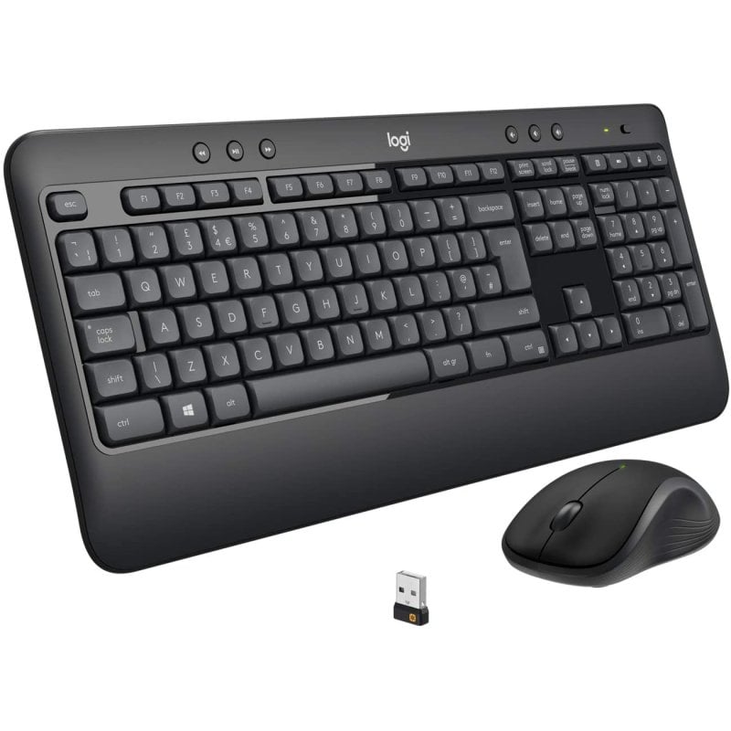 Logitech MK540 Advanced Combo Teclado y Ratón Inalámbrico Receptor USB Unificador y Batería 3 Años