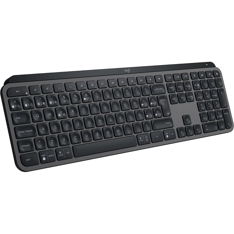 Logitech MX Keys S Teclado Inalámbrico Perfil Bajo Escritura Fluida Precisa Silenciosa Grafito