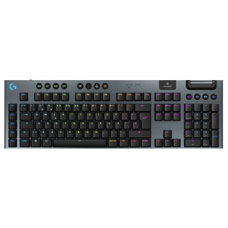 Logitech G915 X LIGHTSPEED Teclado Mecánico Gaming Inalámbrico GL Tactile PBT Negro