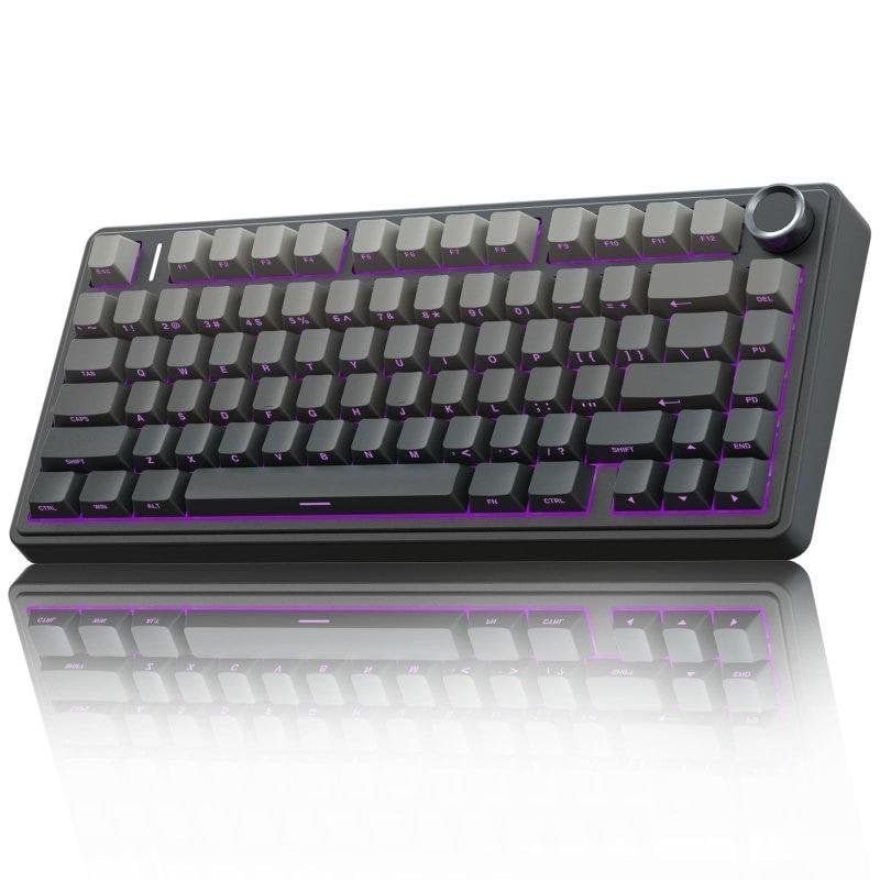 Teclado Autrucker Aula F75 mecánico inalámbrico triple modo RGB PBT 75%