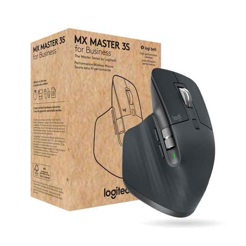 Ratón Logitech inalámbrico 8000 DPI 7 botones programables Darkfield Grafito