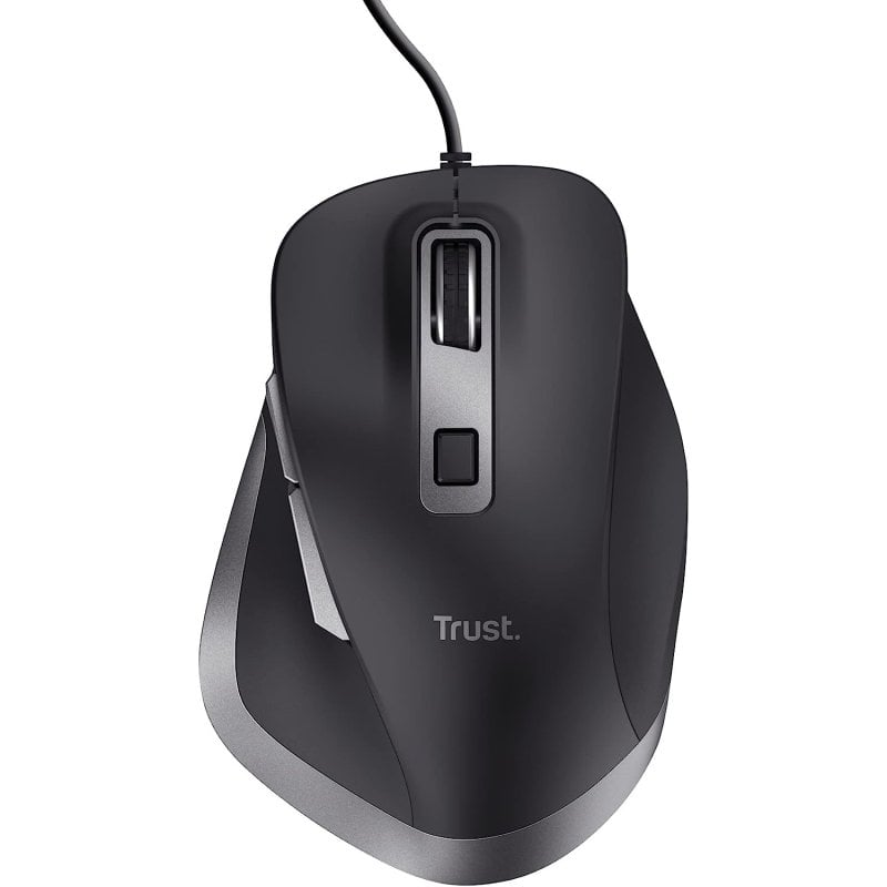 Trust Fyda Rato ótico ergonómico ecológico USB 5000DPI preto