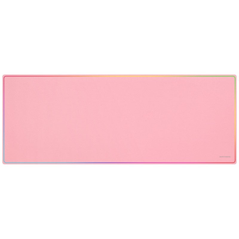 Mars Gaming Mmp224 Alfombrilla Gaming Xxl 88x33cm Diseño Rainbow Caucho Natural Y Nanotextil Rosa