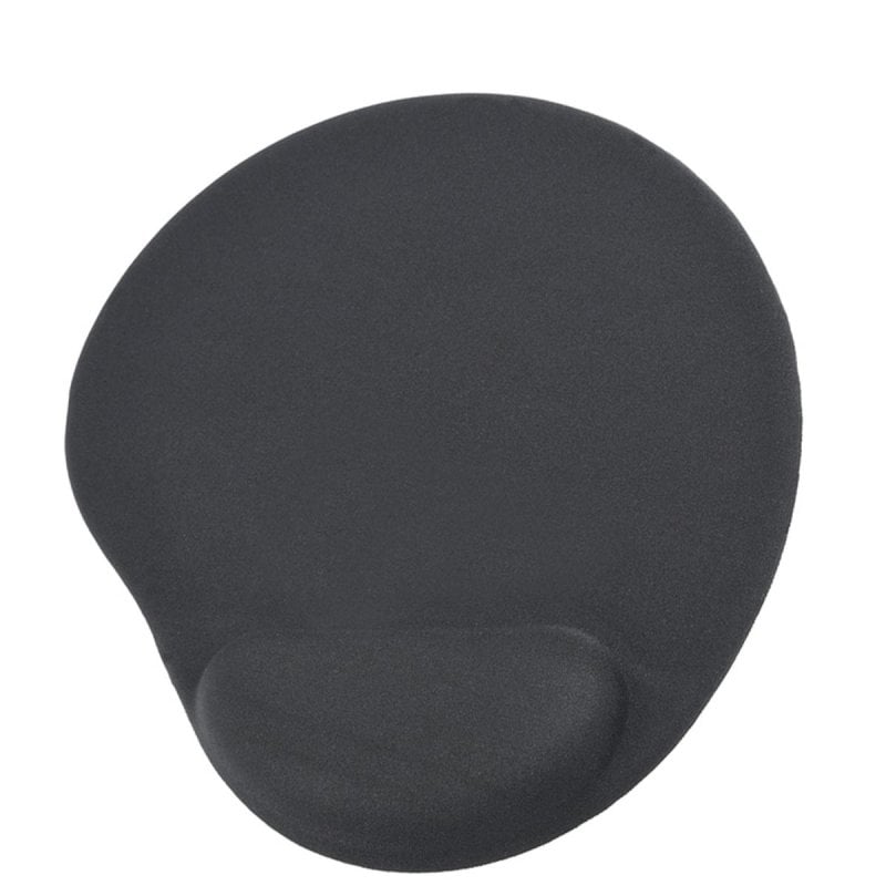 Alfombrilla de ratón Gembird MP-GEL-BLACK con reposamuñecas gel negro antideslizante