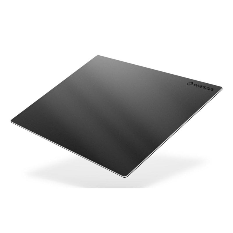 Oniverse Glasspad Tapete de rato preto em vidro com base antiderrapante 350x250 mm