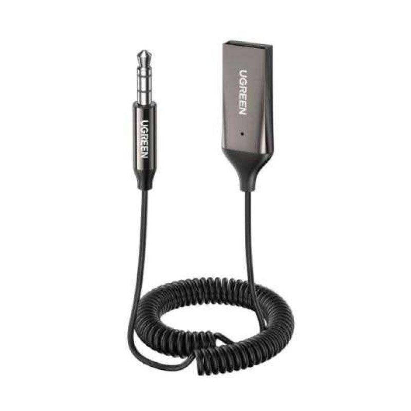 Ugreen-70601-Adapter Bluetooth 5.3, USB und 3.5 mm Klinke, Metallic-Schwarz