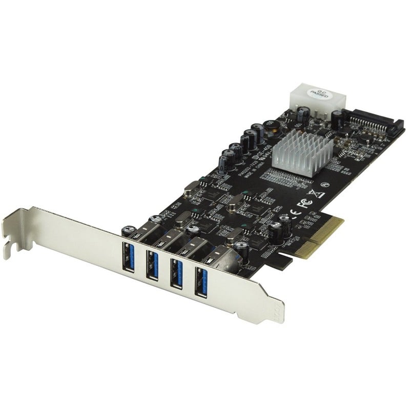 Startech Adaptador Tarjeta PCIe a USB 3.0 4 Puertos