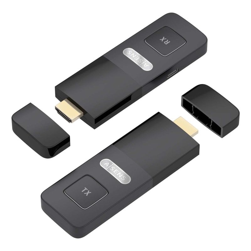 Aisens ASWL-H2K30M001-BK HDMI Inálambrico para Transmisión de Señal HDMI sin Cable 1080P 30m Negro