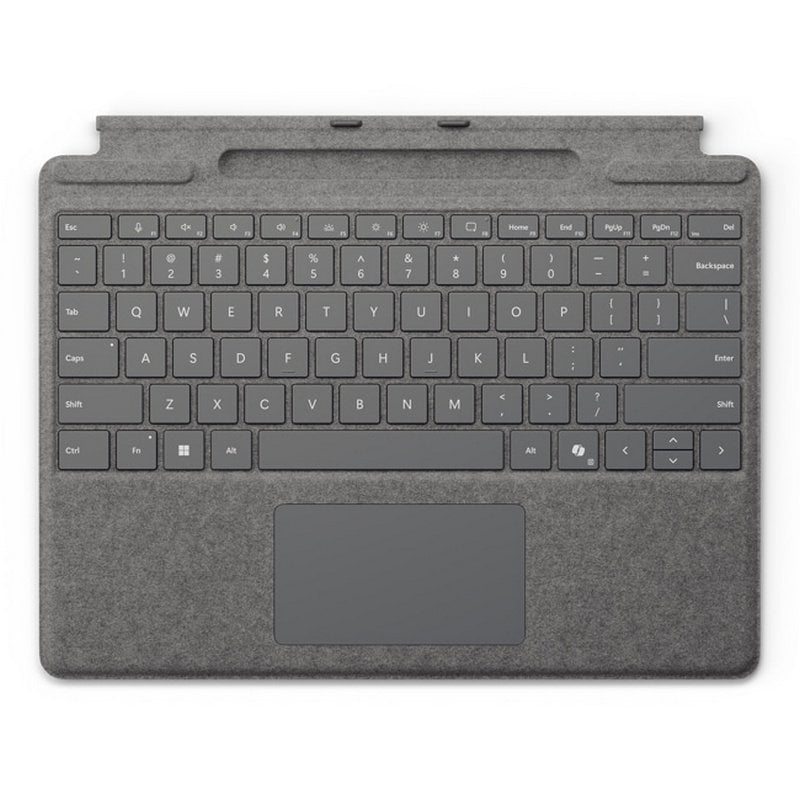 Microsoft Teclado para Surface Pro con Almacenamiento de Lápiz Español QWERTY Platino