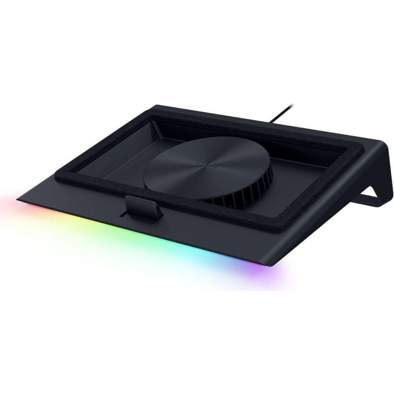Razer Laptop Cooling Pad Base Refrigeradora Inteligente RGB x3 USB Negra para Portátiles de 14-18"