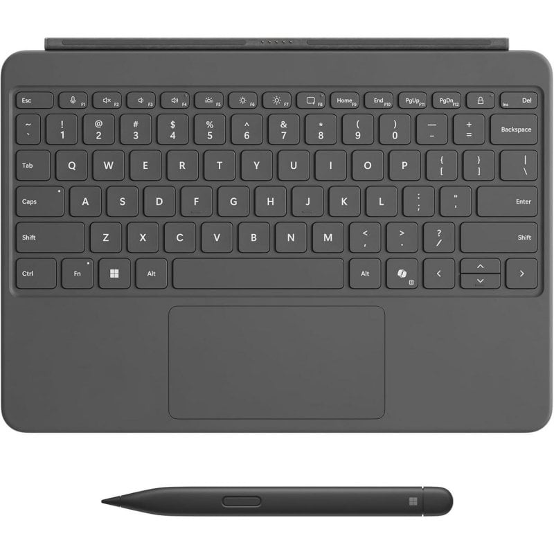 Clavier Microsoft Surface Pro 12'' avec Surface Slim Pen haptique et boutons personnalisables ardoise
