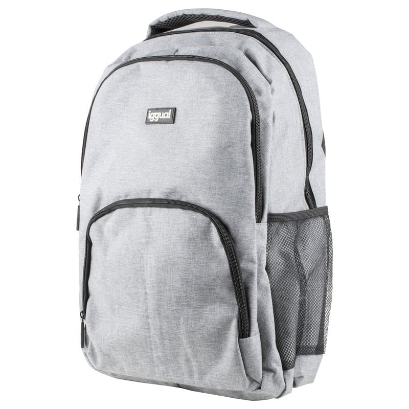 Mochila iggual Everyday Use cinzenta para portátil de 15.6-17 polegadas, resistente e leve