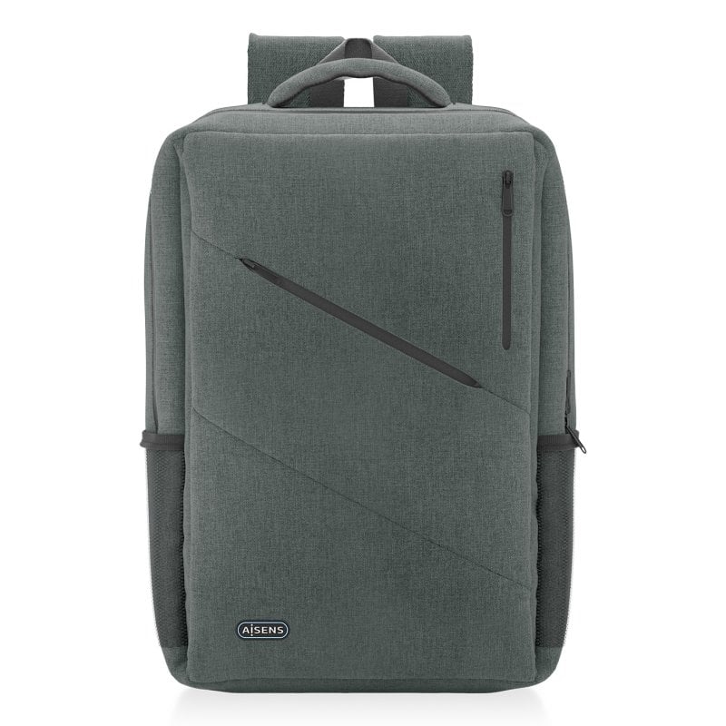 Aisens ASBG-BP085-GR Stadt- und Bürorucksack für Notebooks bis 15,6", Grau