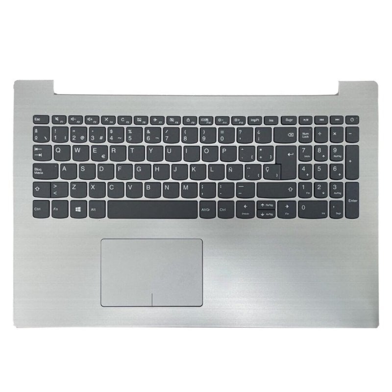 Estrutura superior prateada com teclado para portátil Lenovo IdeaPad 320-15IAP, 320-15IKB, 320-15IS