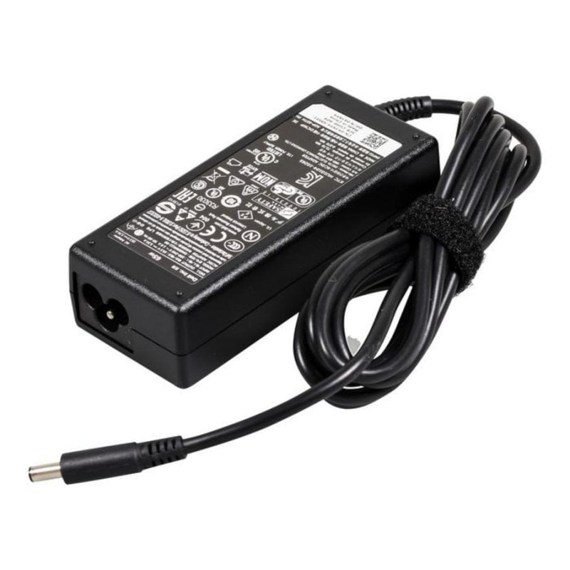 Chargeur Dell pour ordinateur portable 65 W, usage intérieur, CA vers CC, 19,5 V, noir