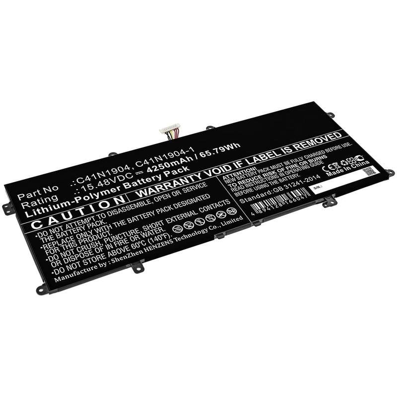 Batteria per portatile ASUS 15,48V 4250mAh 66Wh Li-Po C41N1904