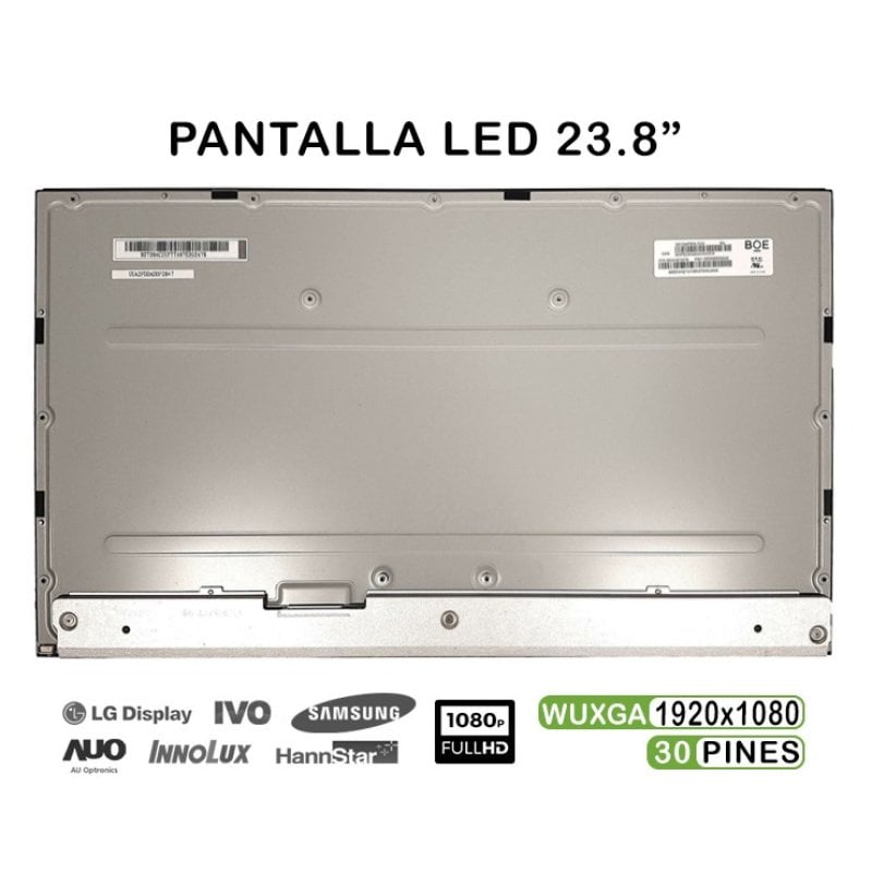 Ecrã LED de 23.8 polegadas para HP All-In-One série 24-F, MV238FHM-N20, L01814-J71