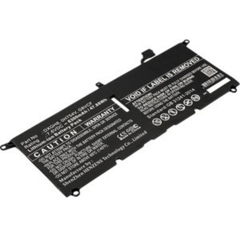 DLH DWXL3792-B048Y2 Bateria para DELL Inspiron e XPS 7,6V 6842mAh